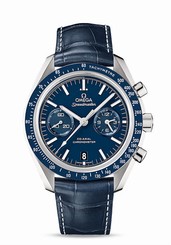 Omega Watches : 311.93.44.51.03.001 Automatic Chronometer Chronograph Date Blue Leather Men Watch