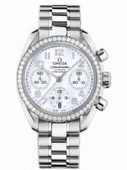 Omega Watches : 324.15.38.40.05.001 38mm Automatic Chronometer White Mother Of Pearl Dial Stainless Steel Case, Diamonds With Stainless Steel Bracelet Women Watch