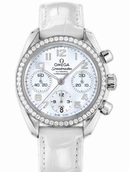 Omega Watches : 324.18.38.40.05.001 38mm Automatic Chronometer White Mother Of Pearl Dial Stainless Steel Case, Diamonds With Stainless Steel Bracelet Women Watch