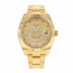 Rolex Watches : 326938 Champagne Dial 18k Yellow Gold Band Men Watch