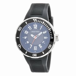 Philip Stein Watches : 34-BB-RB Swiss Quartz Stainless Steel Men Watch