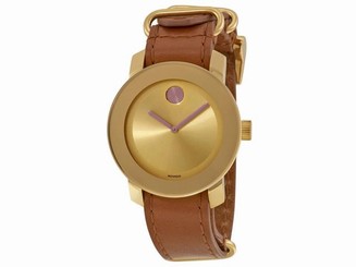 Movado Watches : 3600363 Quartz Analog Brown Leather Women Watch
