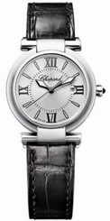 Chopard Watches : 388541-3001 Quartz Analog Date Black Leather Women Watch