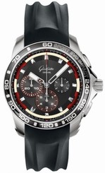 Glashutte Original Watches : 39-31-73-73-04 Automatic Stainless Steel Black Dial Rubber Black Band Men Watch