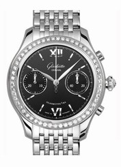 Glashutte Original Watches : 39-34-13-12-24 Automatic Stainless Steel Black Dial Stainless Steel Polished Band Women Watch