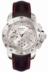 Glashutte Original Watches : 39-42-44-04-03 Automatic Stainless Steel Silver Dial Fabric Black Band Men Watch