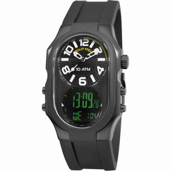 Philip Stein Watches : 3BRB-AD-RB Quartz Black Dial Day Date Silicone Men Watch