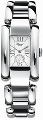 Chopard Watches : 418380-3001 Quartz Stainless Steel White Dial Stainless Steel Band Women Watch
