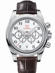 Omega Watches : 422.13.41.52.04.001 41mm Automatic Olympic Collection Times White Dial Stainless Steel Case With Brown Leather Strap Men Watch