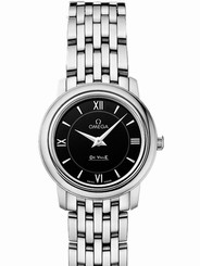 Omega Watches : 424.10.24.60.01.001 24.4mm Prestige Quartz Black Dial Stainless Steel Case And Stainless Steel Bracelet Women Watch