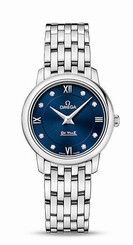 Omega Watches : 424.10.27.60.53.001 Quartz Diamond Dial Stainless Steel Women Watch