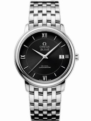 Omega Watches : 424.10.37.20.01.001 36.8mm Prestige Co-Axial Black Dial Stainless Steel Case With Stainless Steel Bracelet Men Watch