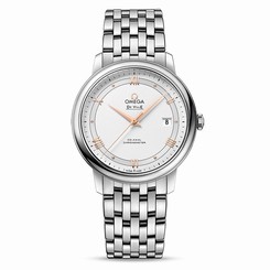 Omega Watches : 424.10.40.20.02.002 Opaline Silvery Dial Fixed Stainless Steel Band Men Watch