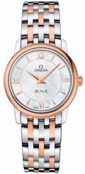 Omega Watches : 424.20.27.60.05.002 Quartz Mother of Pearl Dial 18k Rose Gold Bezel Women Watch