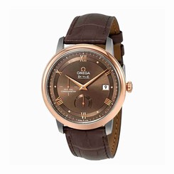 Omega Watches : 424.23.40.20.13.001 Sun-brushed Chestnut Dial Fixed 18kt Rose Gold Band Men Watch