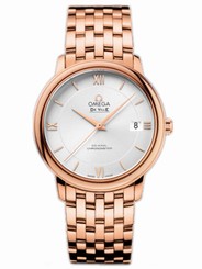Omega Watches : 424.50.37.20.02.001 36.8mm Prestige Co-Axial Silver Dial Rose Gold Case With Rose Gold Bracelet Men Watch