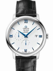 Omega Watches : 424.53.40.21.04.001 39.5mm Prestige Co-Axial White Dial White Gold Case With Black Leather Strap Men Watch