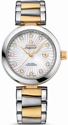 Omega Watches : 425.20.34.20.55.002 Automatic White Mother of Pearl Diamond Dial Date 18k Yellow Gold and Stainless Steel Women Watch