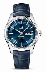 Omega Watches : 431.33.41.22.03.001 Automatic Chronometer Hour Vision Co-Axial Annual Calender Blue Leather Men Watch