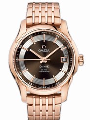 Omega Watches : 431.60.41.21.13.001 41mm Automatic Hour Vision Brown Dial Rose Gold Case With Rose Gold Bracelet Men Watch