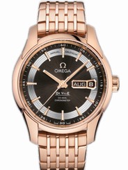 Omega Watches : 431.60.41.22.13.001 41mm Automatic Hour Vision Annual Calendar Brown Dial Rose Gold Case With Rose Gold Bracelet Men Watch