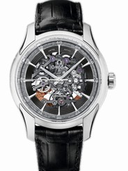 Omega Watches : 431.93.41.21.64.001 41mm Automatic Hour Vision Sapphire Dial Platinum Case With Black Leather Strap Men Watch