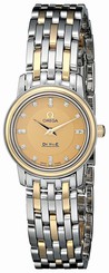 Omega Watches : 4370.16 Gold Dial Stainless Steel Band Women Watch