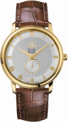 Omega Watches : 4613.30.02 39mm Automatic Co-Axial Gray Dial Yellow Gold Case With Brown Leather Strap Men Watch