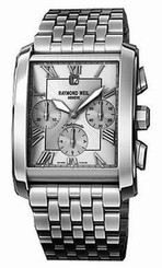 Raymond Weil Watches : 4878-ST-00658 Automatic Chronograph Silver Dial Stainless Steel With Roman Numeral Hour Markings Men Watch