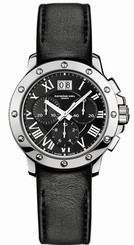 Raymond Weil Watches : 4899-STC-00208 Chronograph Black Dial Stainless Steel With Roman Numeral Hour Markings Men Watch