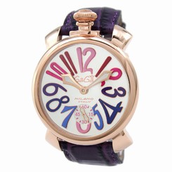 GaGa Milano Watches : 5011.9.PU Power reserve Skeleton Back Men Watch
