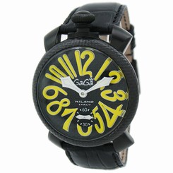GaGa Milano Watches : 5016.2.BKBK Power reserve Skeleton Back Men Watch
