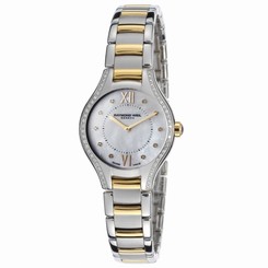 Raymond Weil Watches : 5127-SPS-00985 Quartz Mother of Pearl Diamond Dial Diamond Case Two Tone Stainless Steel Women Watch