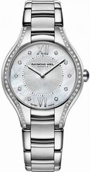 Raymond Weil Watches : 5127-STS-00985 Quartz Mother of Pearl Diamond Dial Diamond Case Stainless Steel Women Watch