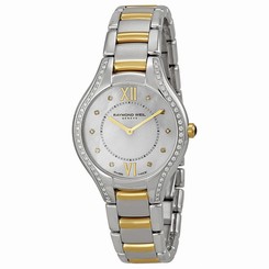 Raymond Weil Watches : 5132-SPS-00985 Quartz Analog Diamond Bezel Two Tone Stainless Steel Women Watch