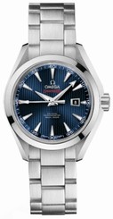 Omega Watches : 522.10.34.20.03.001 Blue Dial Stainless Steel Band Men Watch