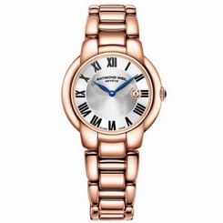 Raymond Weil Watches : 5235-P5-01659 Quartz Silver Dial Date Rose Gold PVD Plated Stainless Steel Women Watch