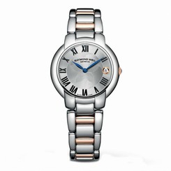 Raymond Weil Watches : 5235-S5-01659 Quartz Black Roman Numeral Dial Two Tone Stainless Steel Women Watch