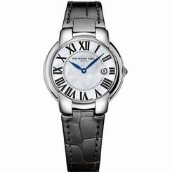 Raymond Weil Watches : 5235-STC-00970 Quartz Roman Numeral Dial Date Black Leather Women Watch
