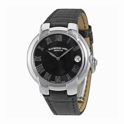 Raymond Weil Watches : 5235-STC-01608 Quartz Roman Numerals Dial Date Grey Leather Women Watch