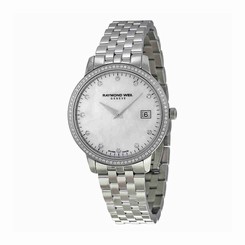 Raymond Weil Watches : 5388-STS-97081 Mother Of Pearl Dial Fixed Silver-tone Set With Diamonds Band Women Watch
