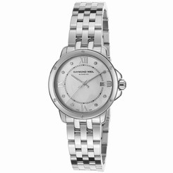 Raymond Weil Watches : 5391-ST-00995 Round Mother of Pearl Dial Date Stainless Steel Women Watch