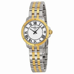 Raymond Weil Watches : 5391-STP-00300 Quartz Roman Numeral Dial Date Two Tone Stainless Steel Women Watch