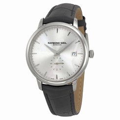Raymond Weil Watches : 5484-STC-65001 Quartz Small Second Date Dial Black Leather Men Watch