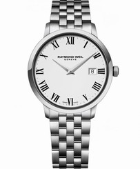 Raymond Weil Watches : 5488-ST-00300 Quartz Roman Numerals Dial Date Stainless Steel Men Watch