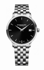 Raymond Weil Watches : 5488-ST-20001 Quartz Black Dial Date Stainless Steel Men Watch