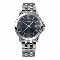Raymond Weil Watches : 5591-ST-00607 Quartz Date Grey Dial Stainless Steel Men Watch