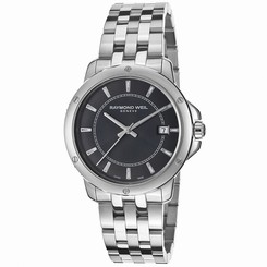 Raymond Weil Watches : 5591-ST-20001 Quartz Date Black Dial Stainless Steel Men Watch