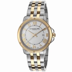 Raymond Weil Watches : 5591-STP-00308 Quartz Date Gold Tone Bezel Two Tone Stainless Steel Men Watch