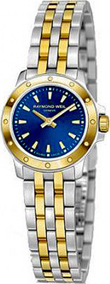 Raymond Weil Watches : 5799-STP-50001 Quartz Tango 23 mm Two-tone blue dial Women Watch
